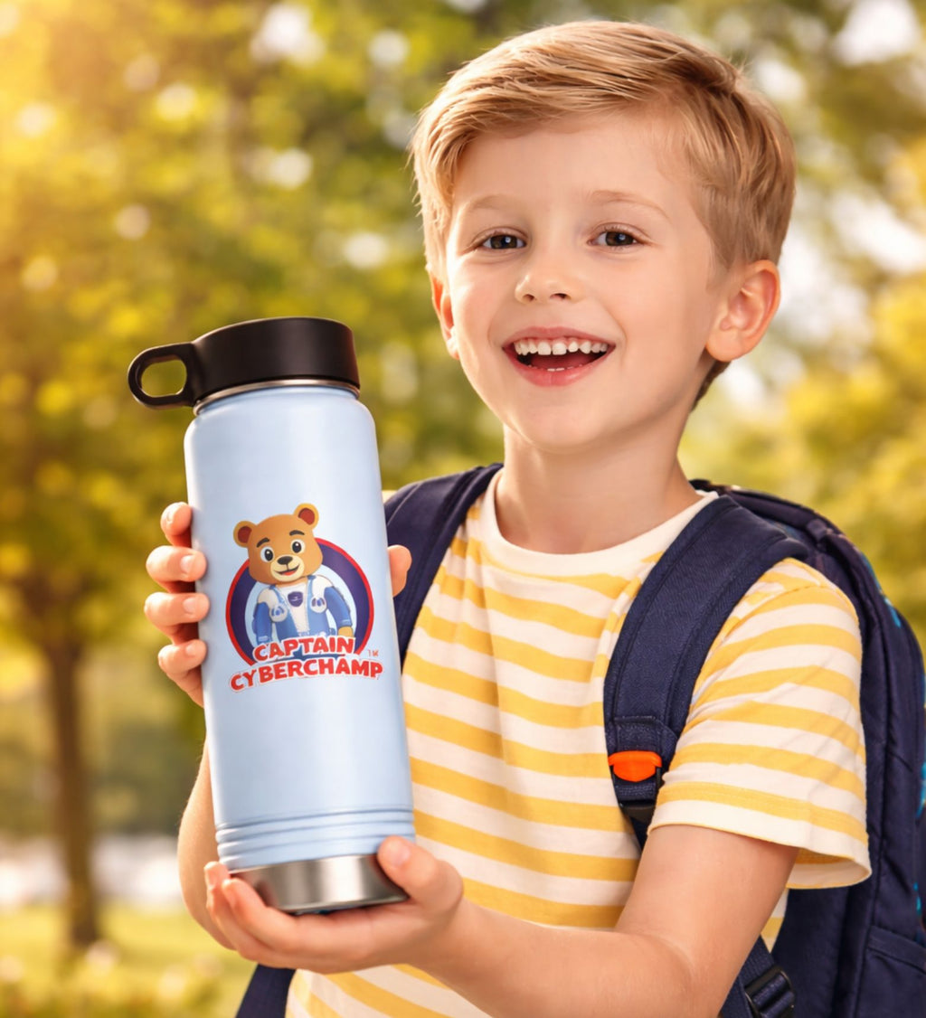'Captain Cyberchamp' 20oz -Water Bottle