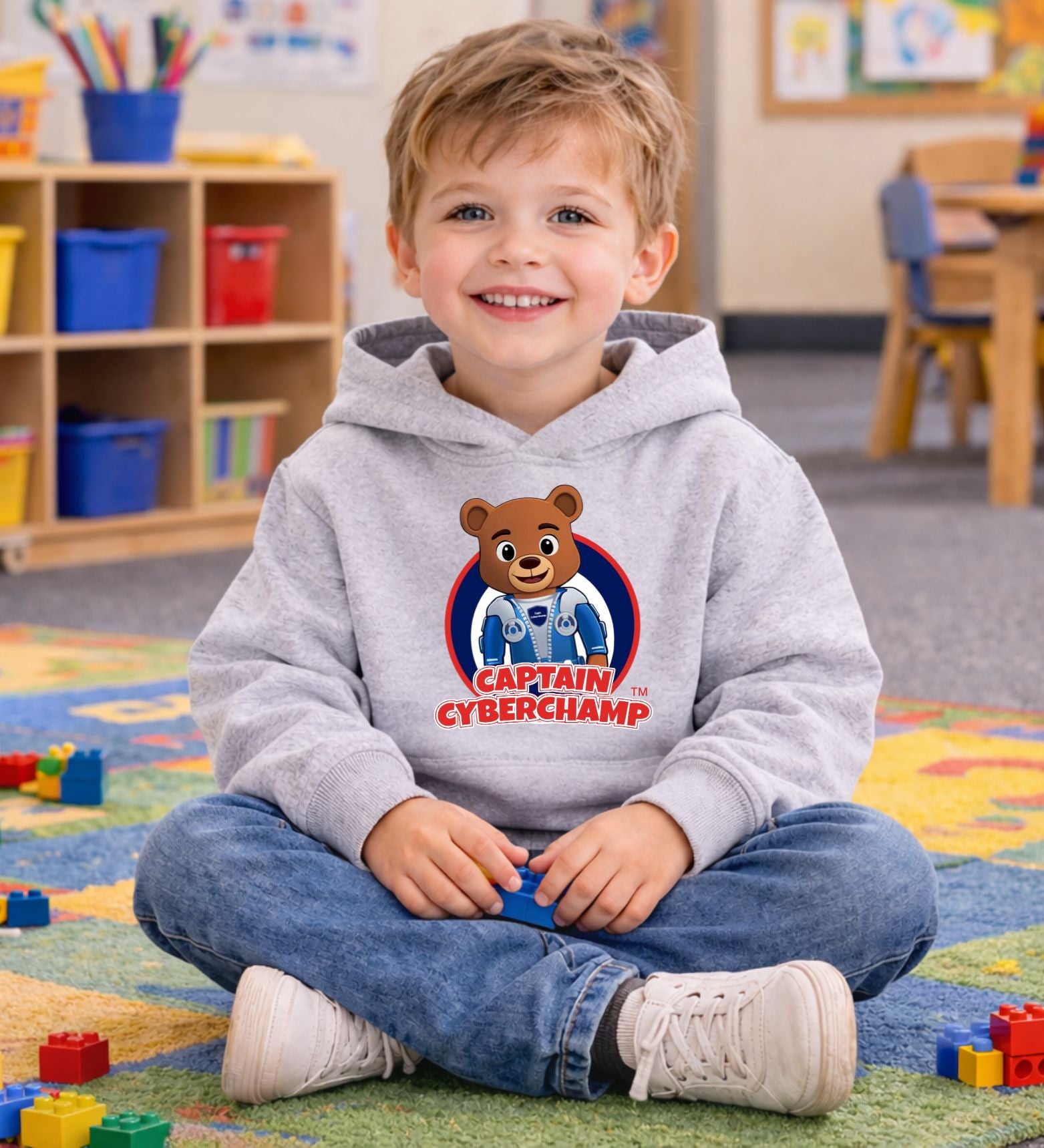 'Captain Cyberchamp' Toddler Hoodie