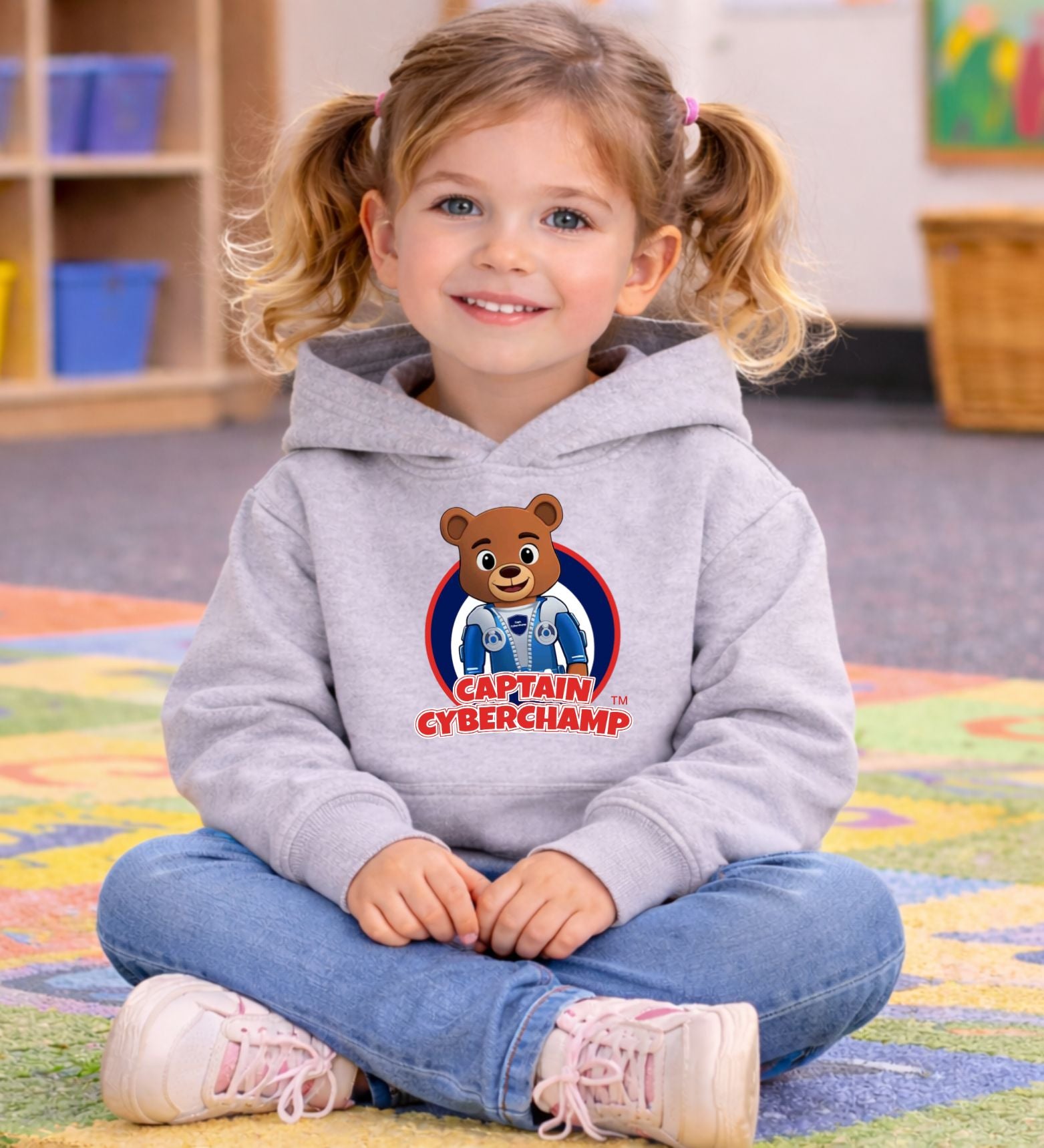 'Captain Cyberchamp' Toddler Hoodie