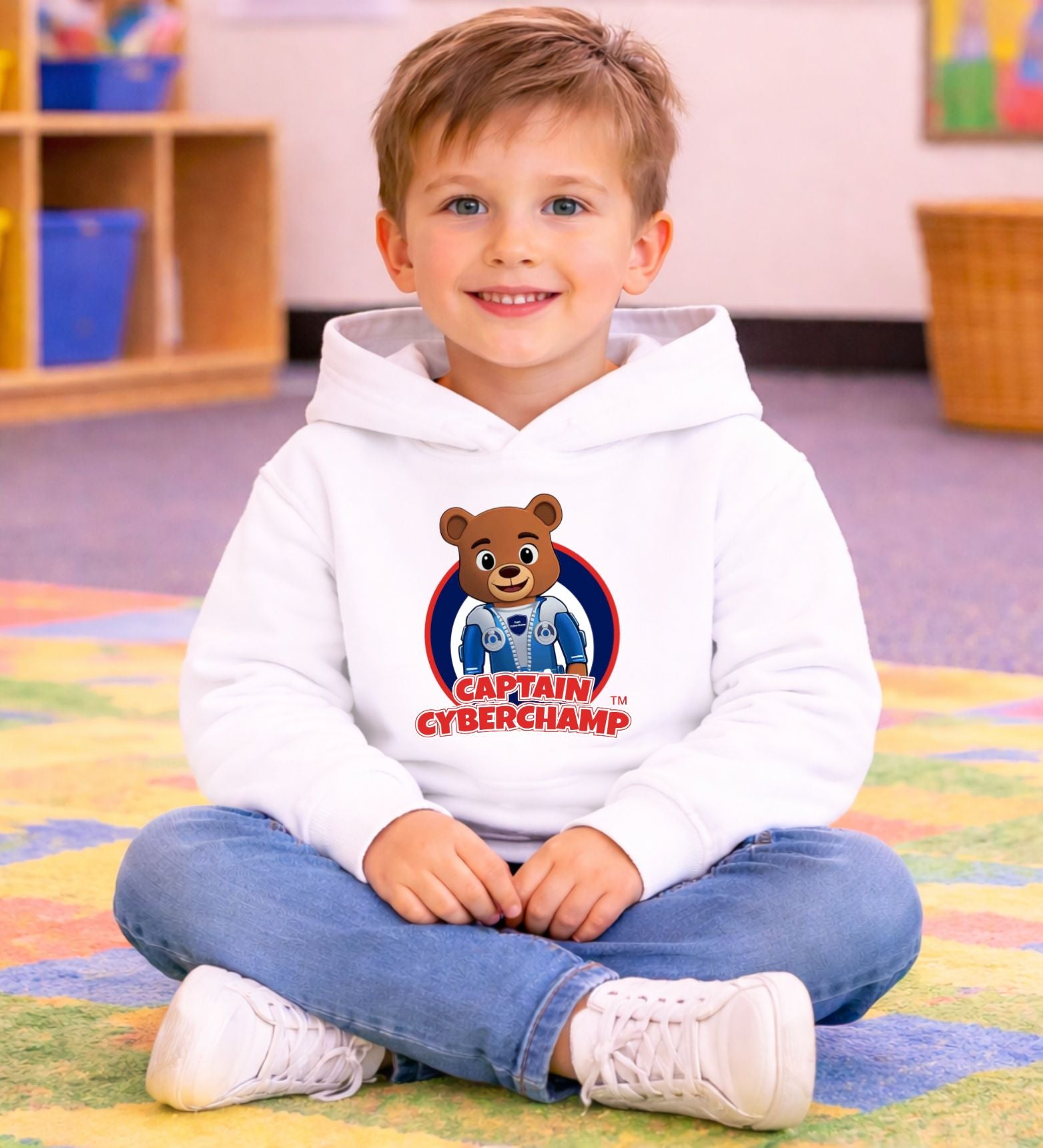 'Captain Cyberchamp' Toddler Hoodie