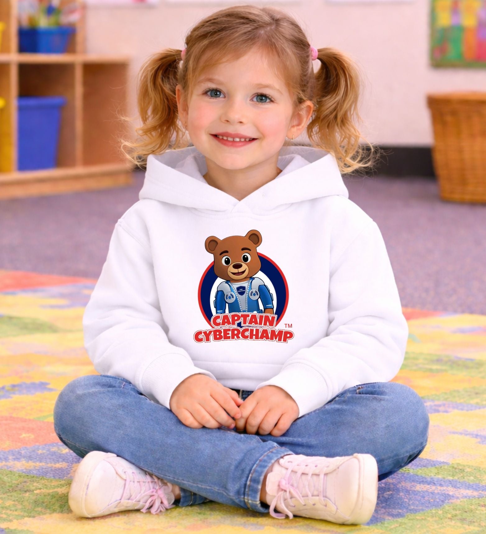 'Captain Cyberchamp' Toddler Hoodie