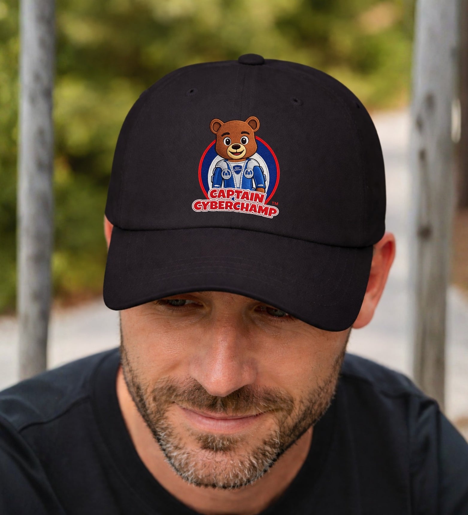 Dad Cap - 'Captain Cyberchamp' Embroidered Hat