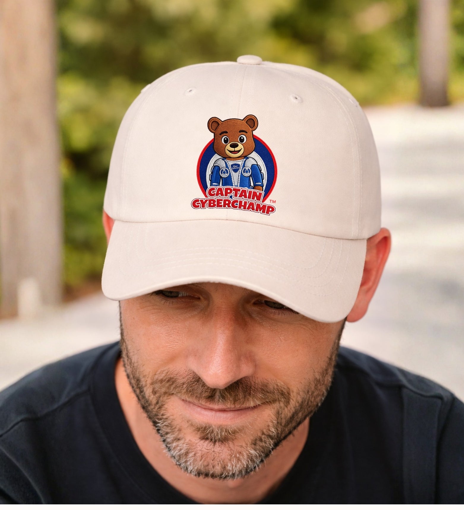 Dad Cap - 'Captain Cyberchamp' Embroidered Hat