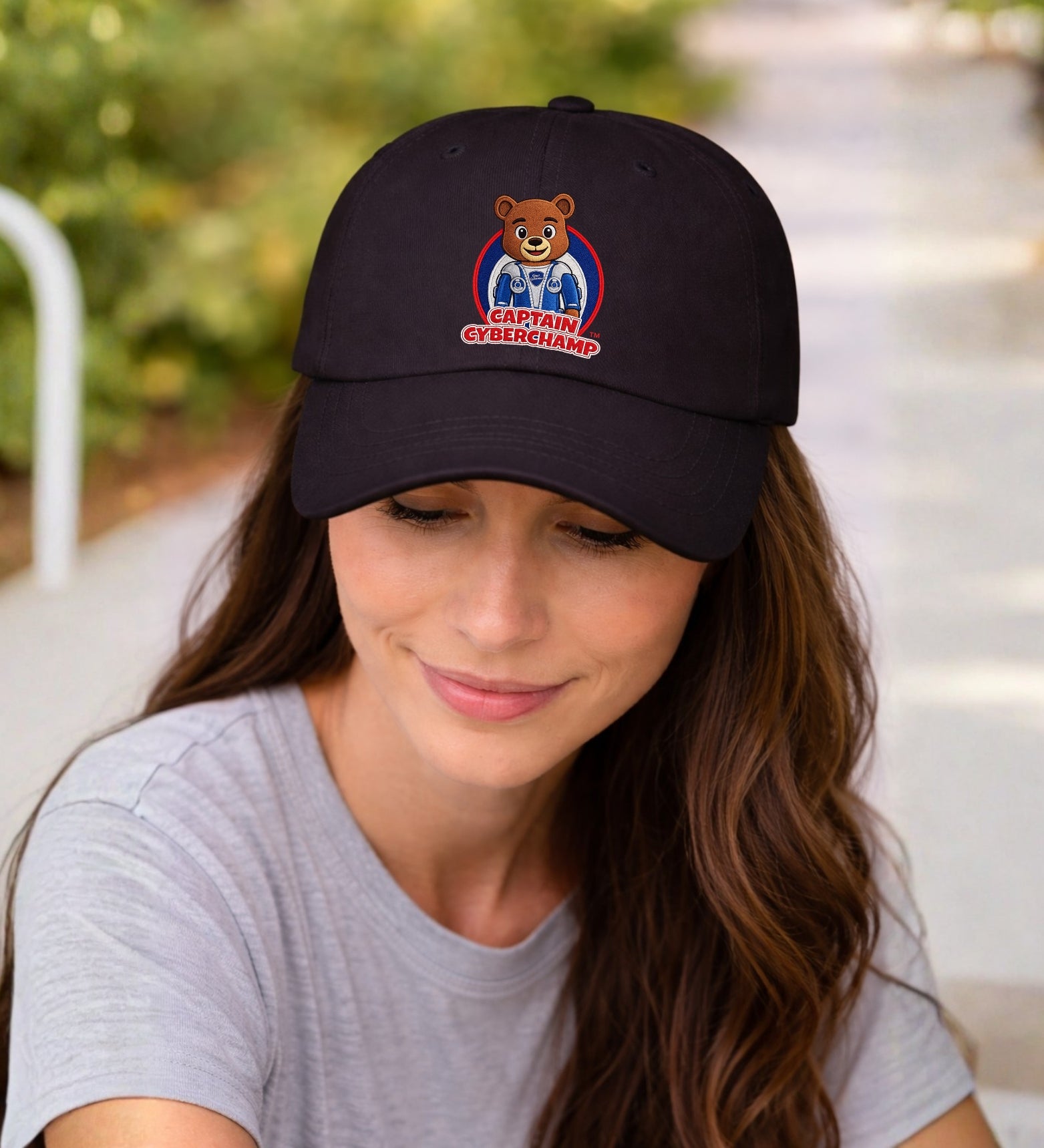 Mom Cap - 'Captain Cyberchamp' Embroidered Hat