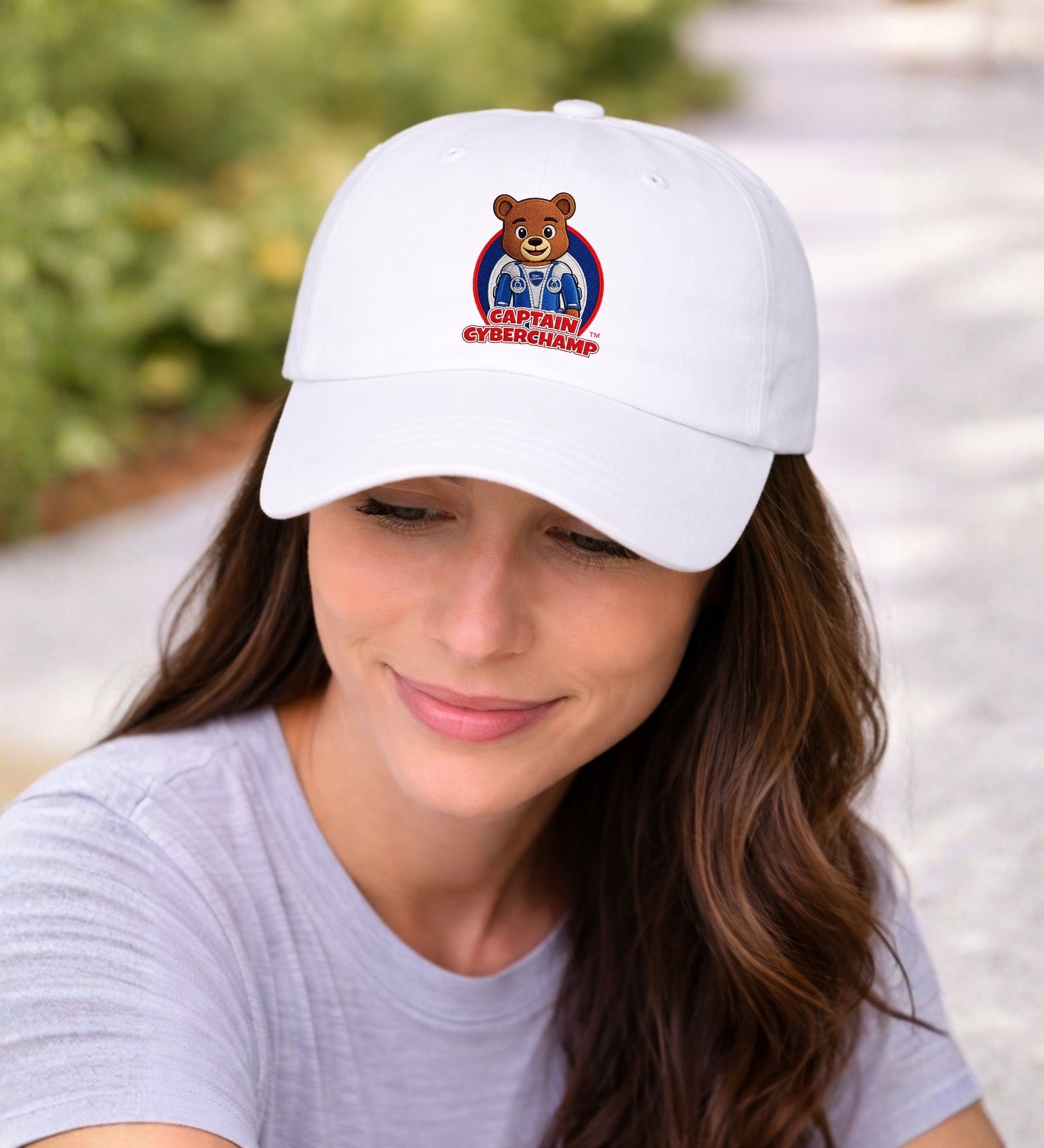 Mom Cap - 'Captain Cyberchamp' Embroidered Hat