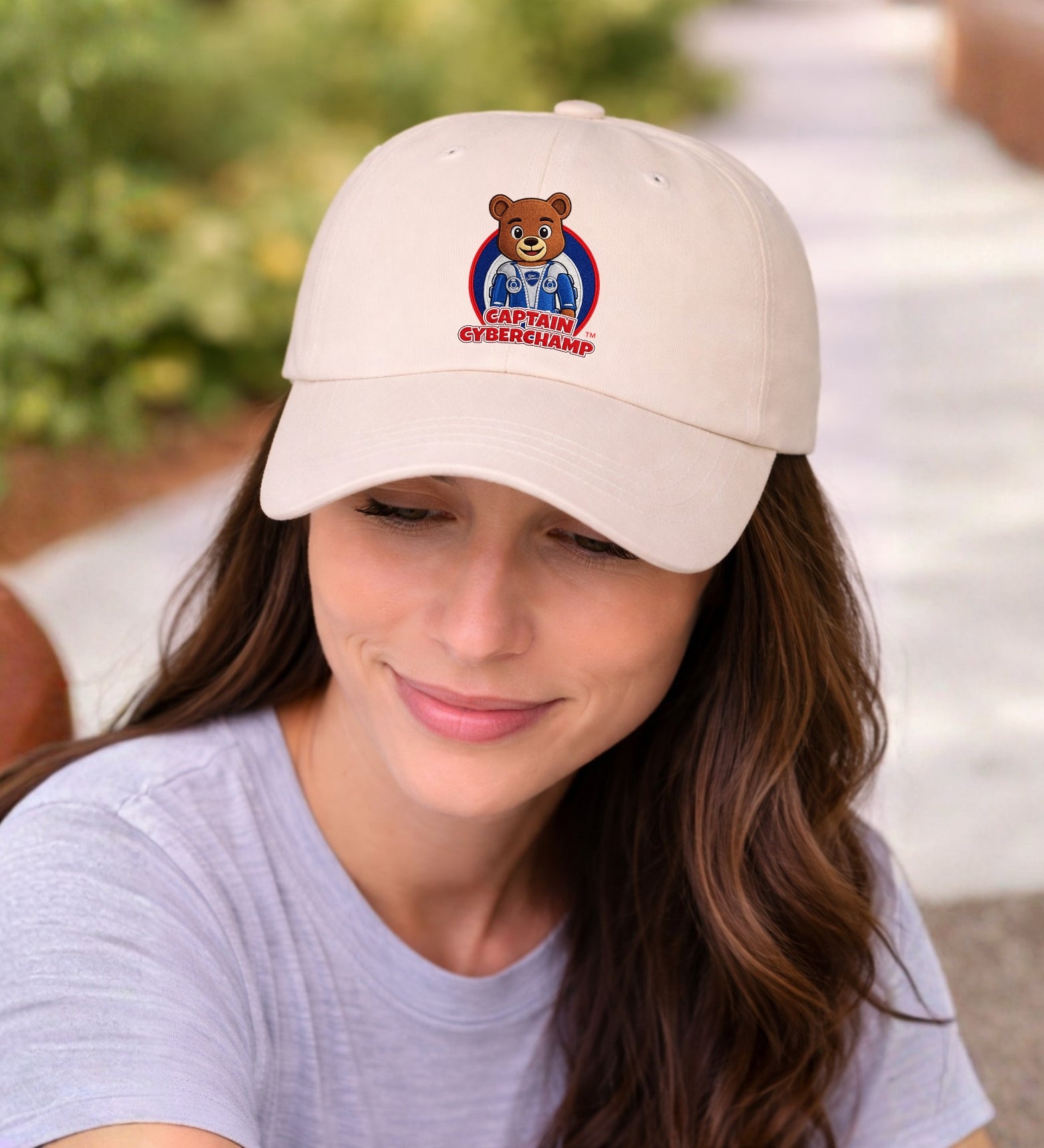 Mom Cap - 'Captain Cyberchamp' Embroidered Hat