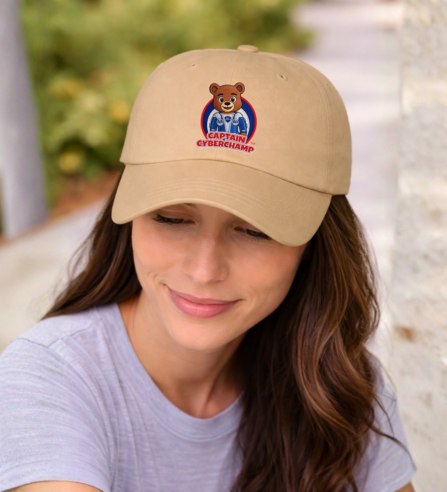 Mom Cap - 'Captain Cyberchamp' Embroidered Hat