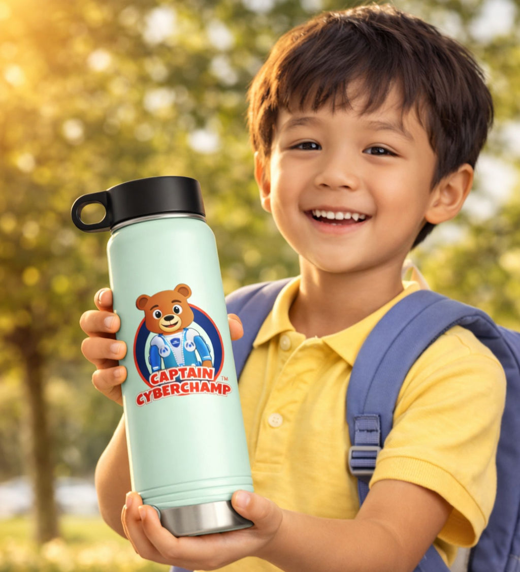 'Captain Cyberchamp' 20oz -Water Bottle