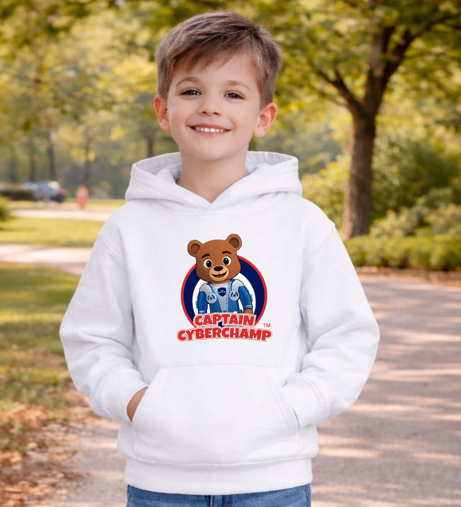'Captain Cyberchamp' Kids Hoodie