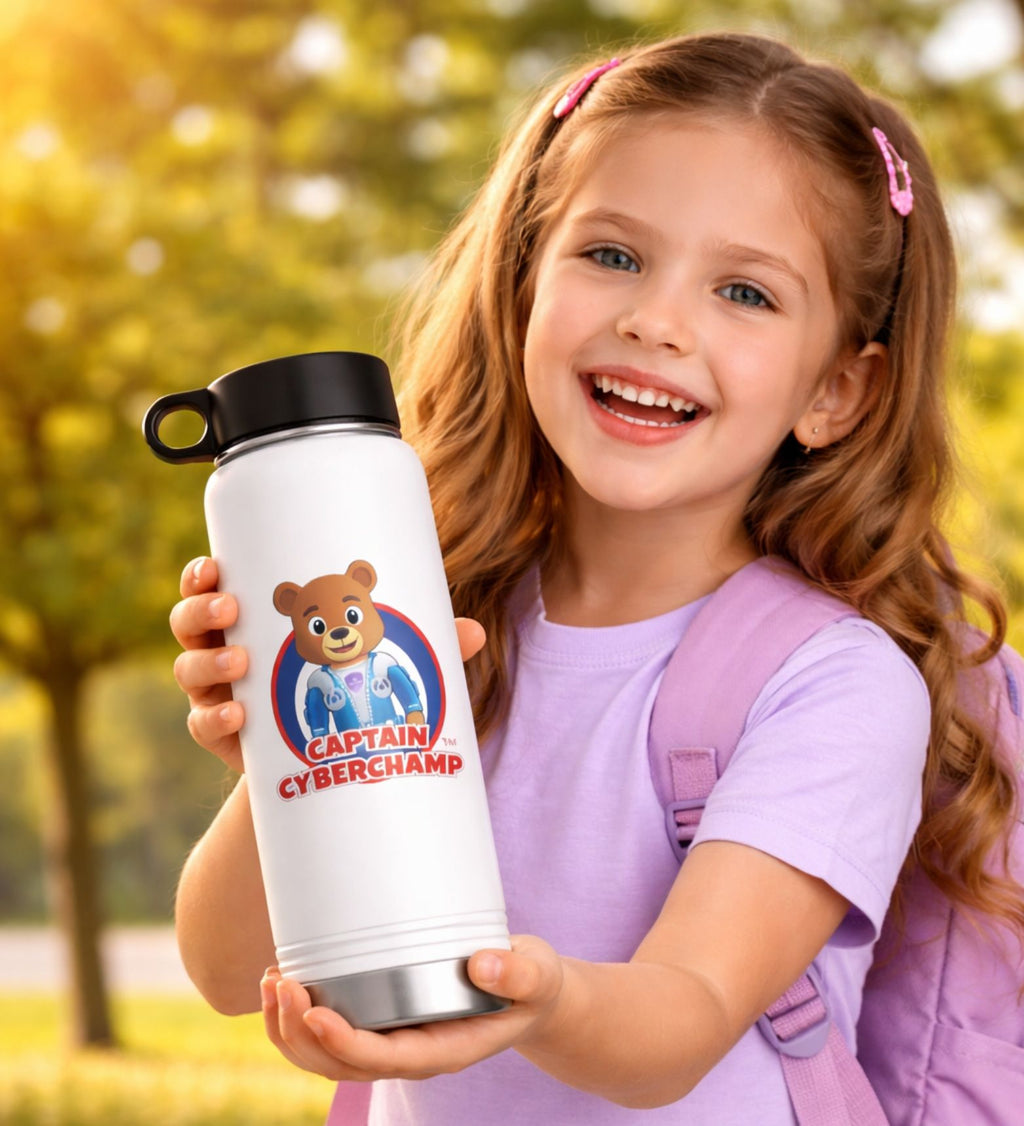 'Captain Cyberchamp' 20oz -Water Bottle