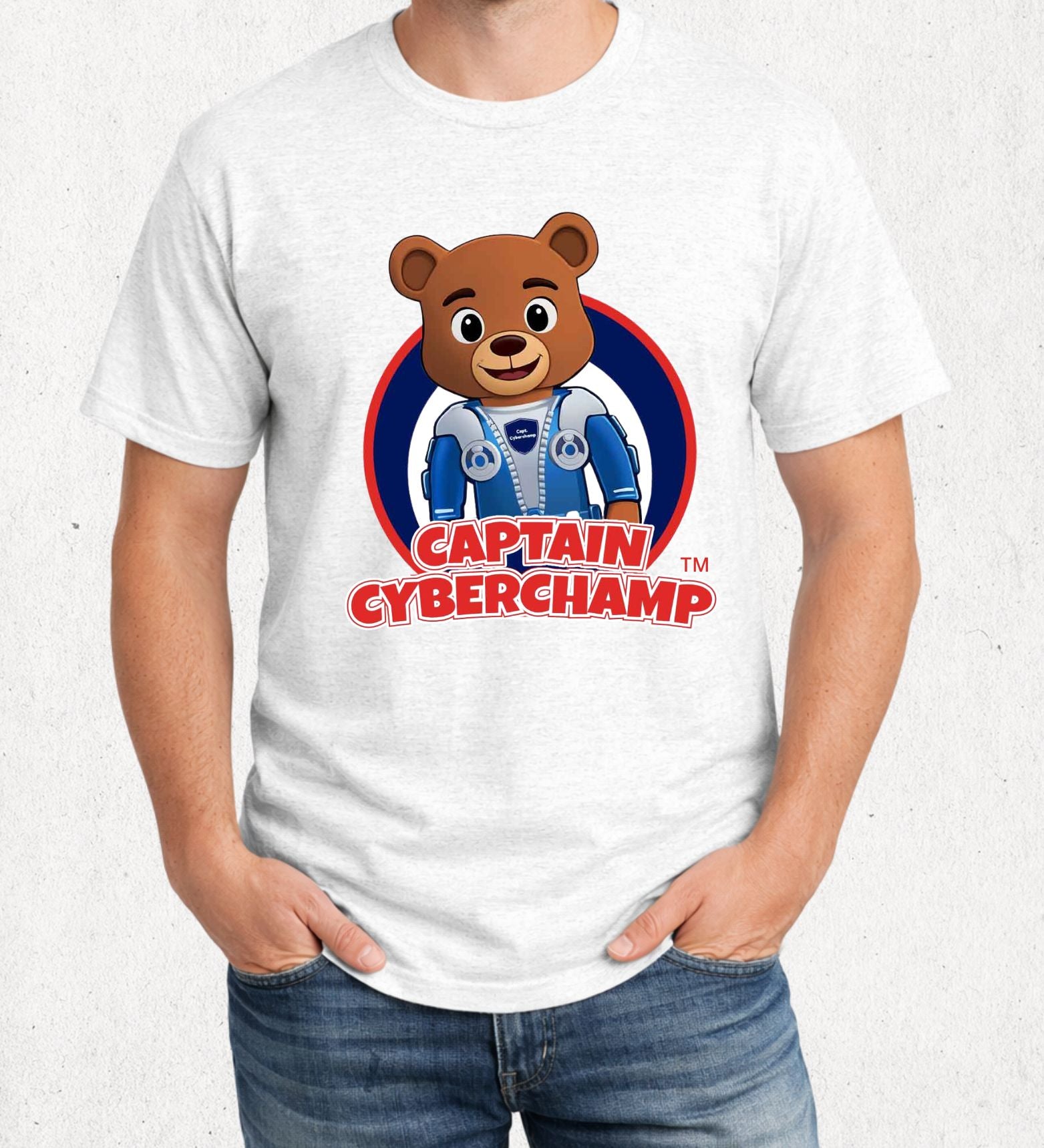'Captain CyberChamp' Adult T-Shirt