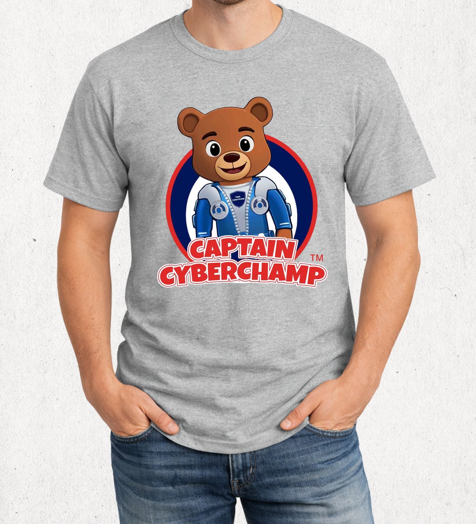 'Captain CyberChamp' Adult T-Shirt