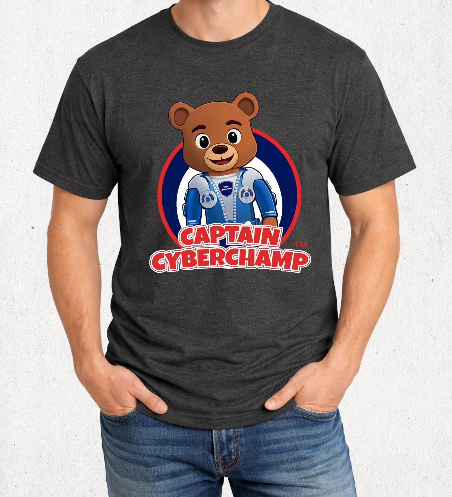 'Captain CyberChamp' Adult T-Shirt