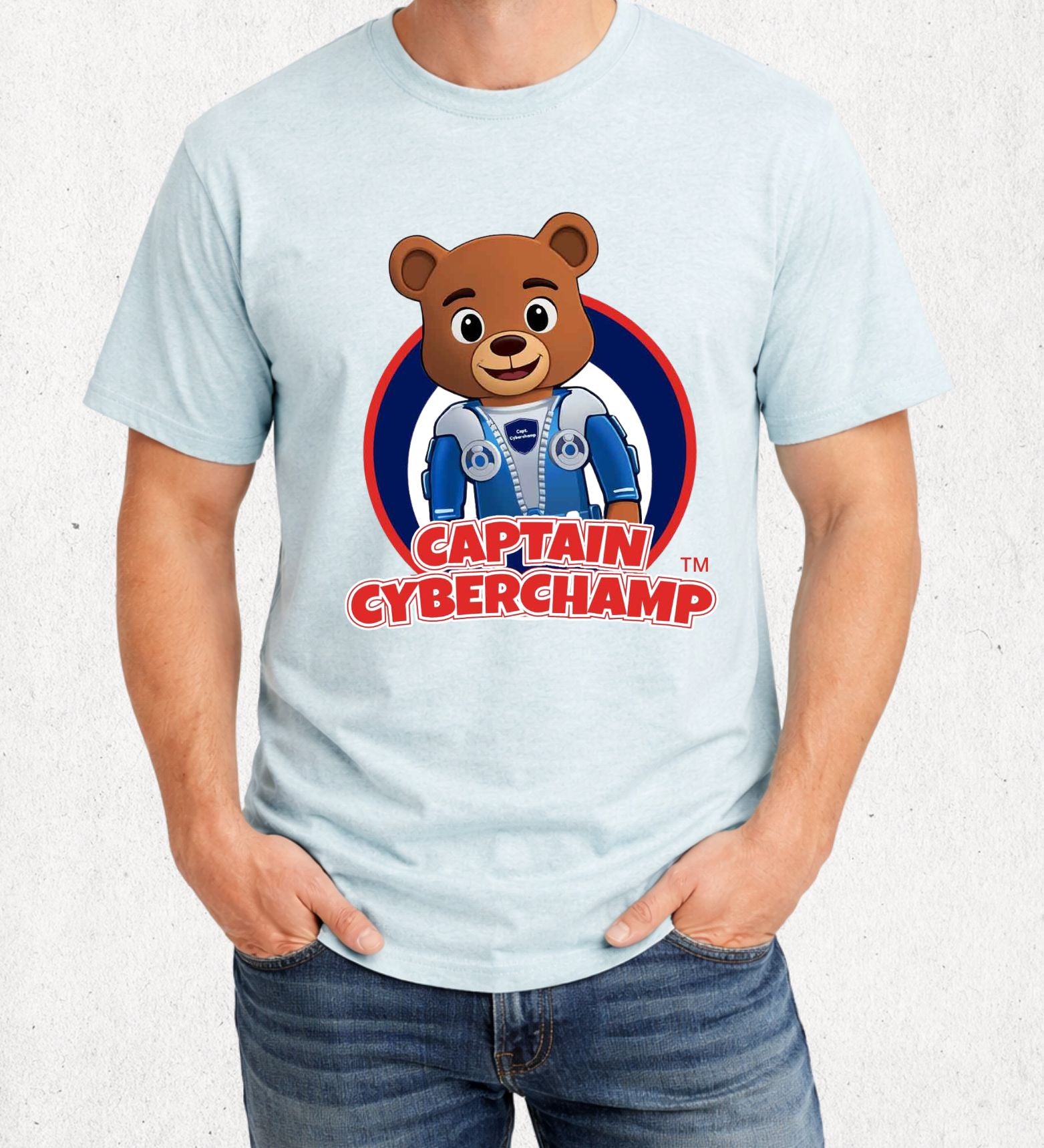 'Captain CyberChamp' Adult T-Shirt