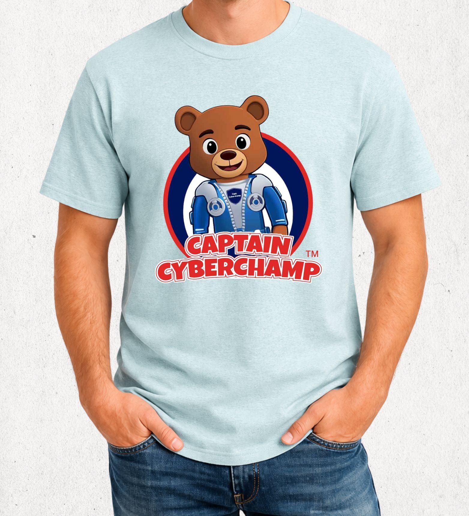 'Captain CyberChamp' Adult T-Shirt