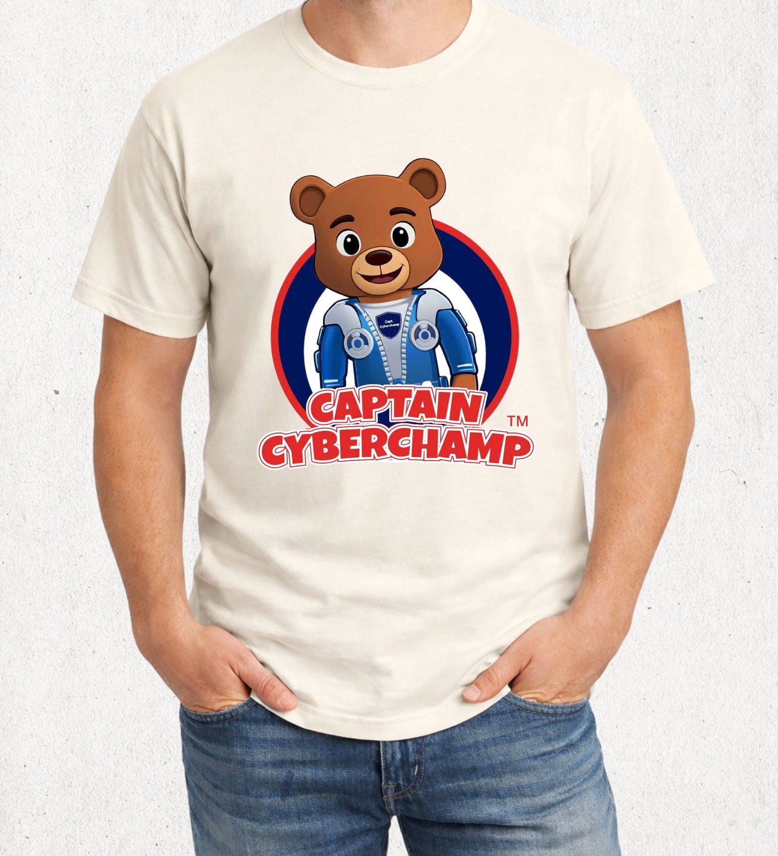 'Captain CyberChamp' Adult T-Shirt