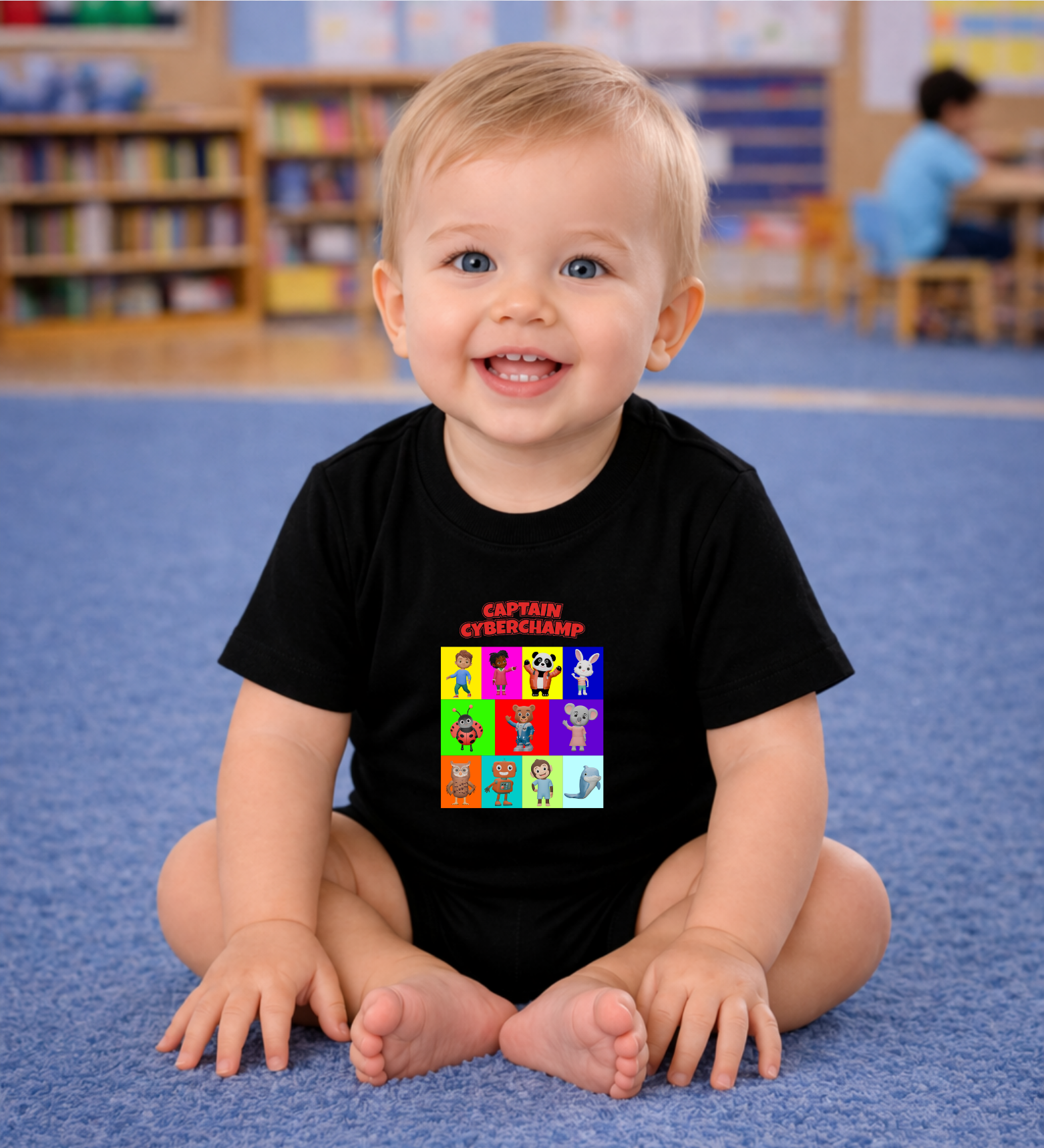 'Captain Cyberchamp' - Toddler Tee