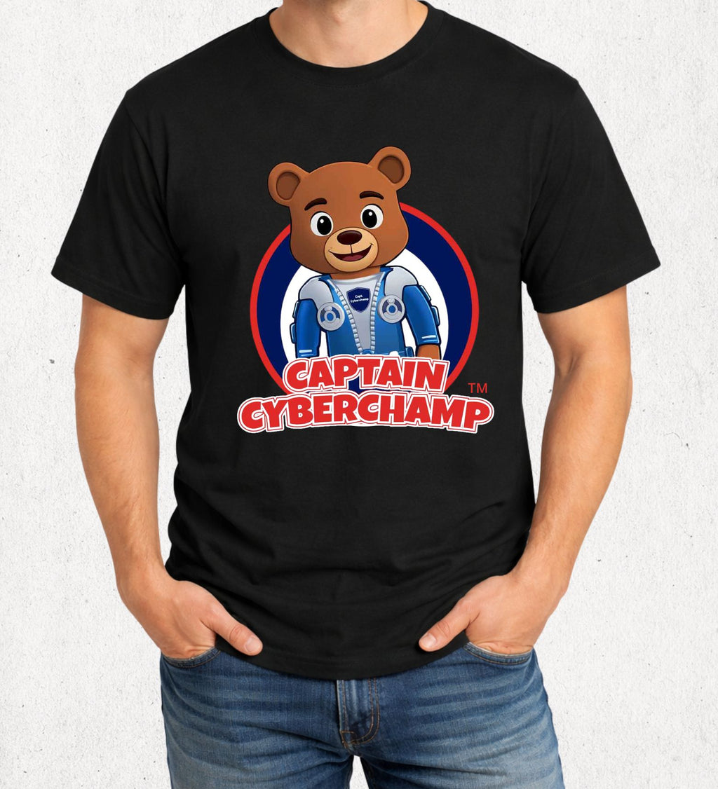 'Captain CyberChamp' Adult T-Shirt
