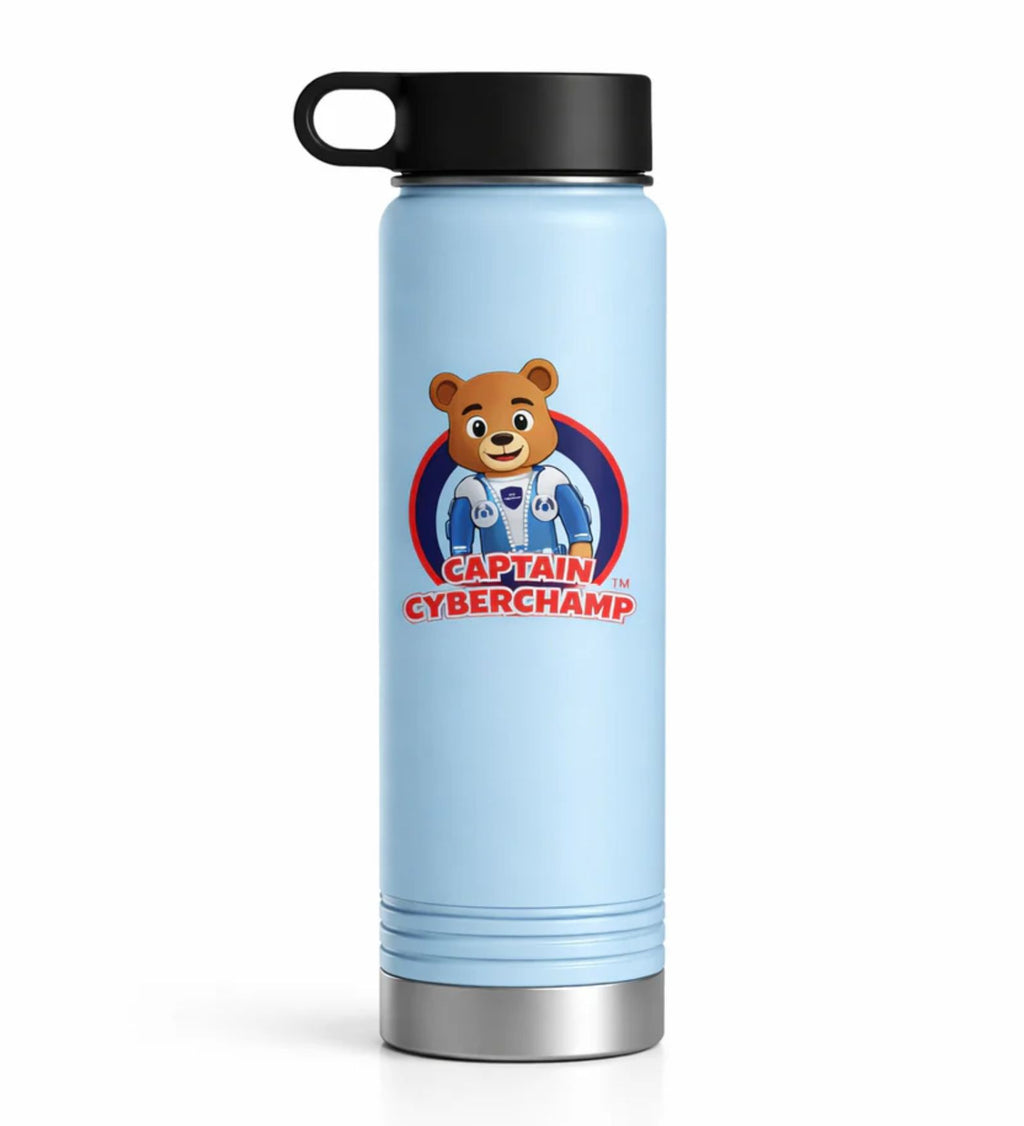 'Captain Cyberchamp' 20oz -Water Bottle
