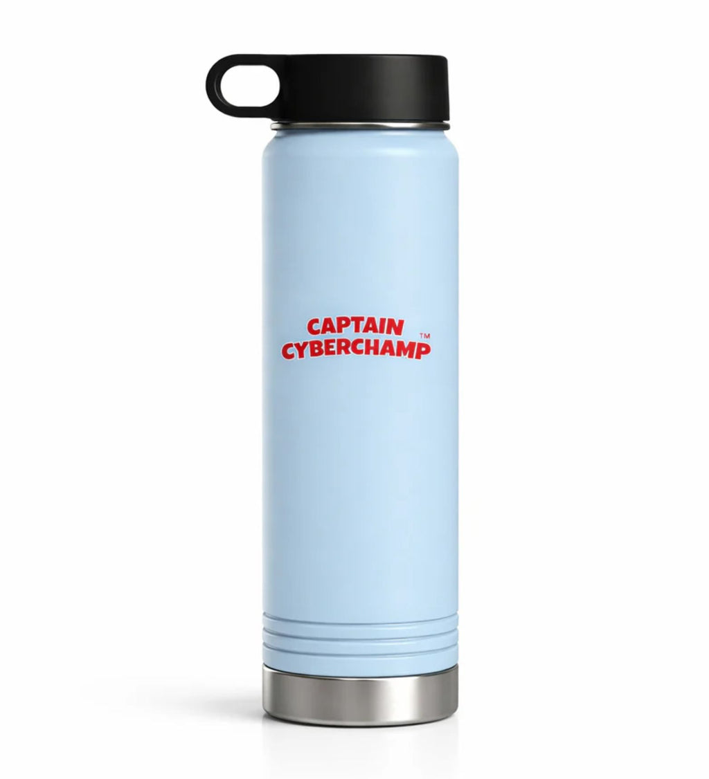 'Captain Cyberchamp' 20oz -Water Bottle